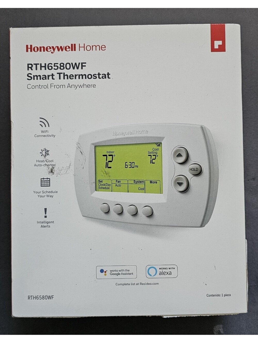 Honeywell Home RTH6580WF Smart Thermostat with WiFi Connectivity